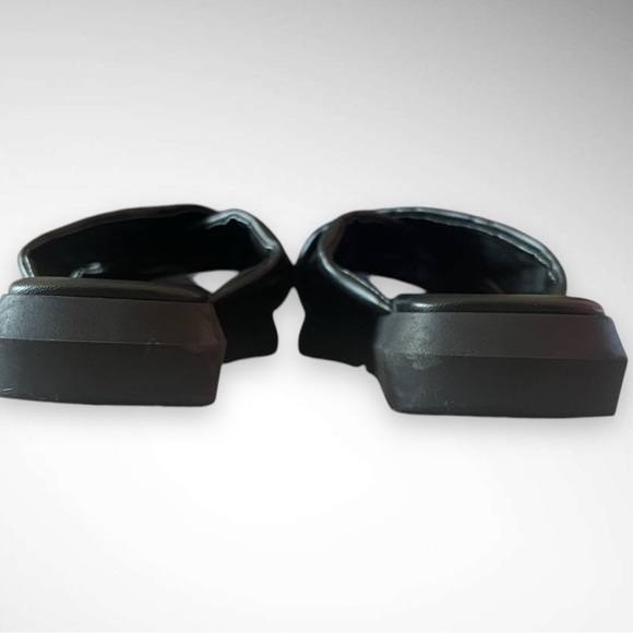 SESTO MEUCCI Jacoba Quilted Leather Slide Sandal In Black Romvos Size | EUC - Picture 8 of 12